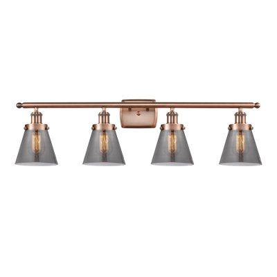 Éclairage pour meuble-lavabo 4 lumières 36 po Ballston Urban Cone