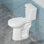 Toilette de 21 po de hauteur, toilettes à chasse d'eau très hautes et puissantes avec siège à fermeture douce, CARTE 1000 g