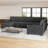 U-Shaped Stoarge Sofa Convertible Oversized Livingroom Couch-1860890438