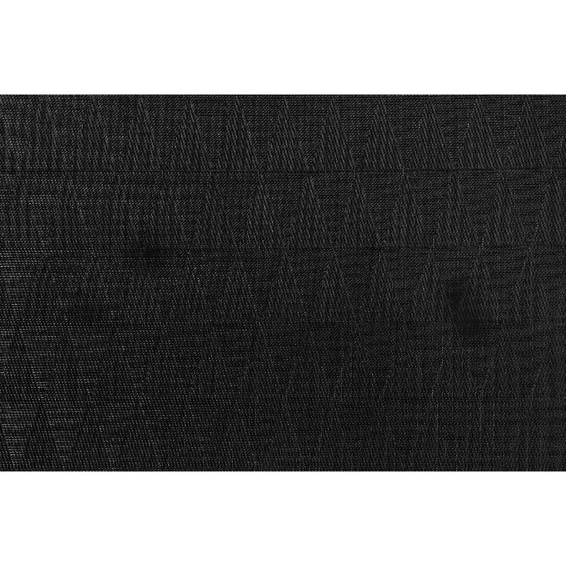 Ensemble de 12 napperons en PVC tissé, Noir, noir, noir, noir