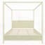Lit plateforme à baldaquin en bois avec lattes de support-128948982-128948986