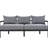 Ustyle Multi Outdoor Steel Arrangement - Waterproof, , Rust. Classy Curved Design For Gardens. Comfortable 5 Sitters. Consists Of 1 Love , 2 Single Sofas, Coffee Table. Black Frame, Beige Cushions.-707674242
