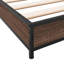 Structure de lit vidaXL Bois d'ingénierie, métal double durable-1346519492-1346519491