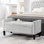 Banc de rangement rembourré capitonné avec accoudoirs-61185531