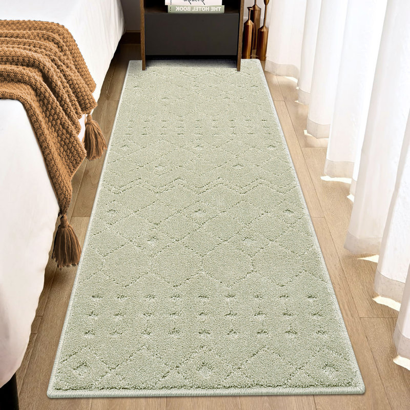 Clauda Area Rug with Non-Slip Backing, Runner 2' x 6'