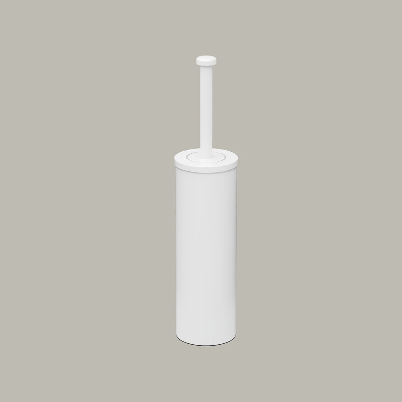Porte-brosse en acier inoxydable 15 po Latitude II, Blanc mat