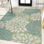 Tapis intérieur / extérieur crème / vert Zinnia-327148857
