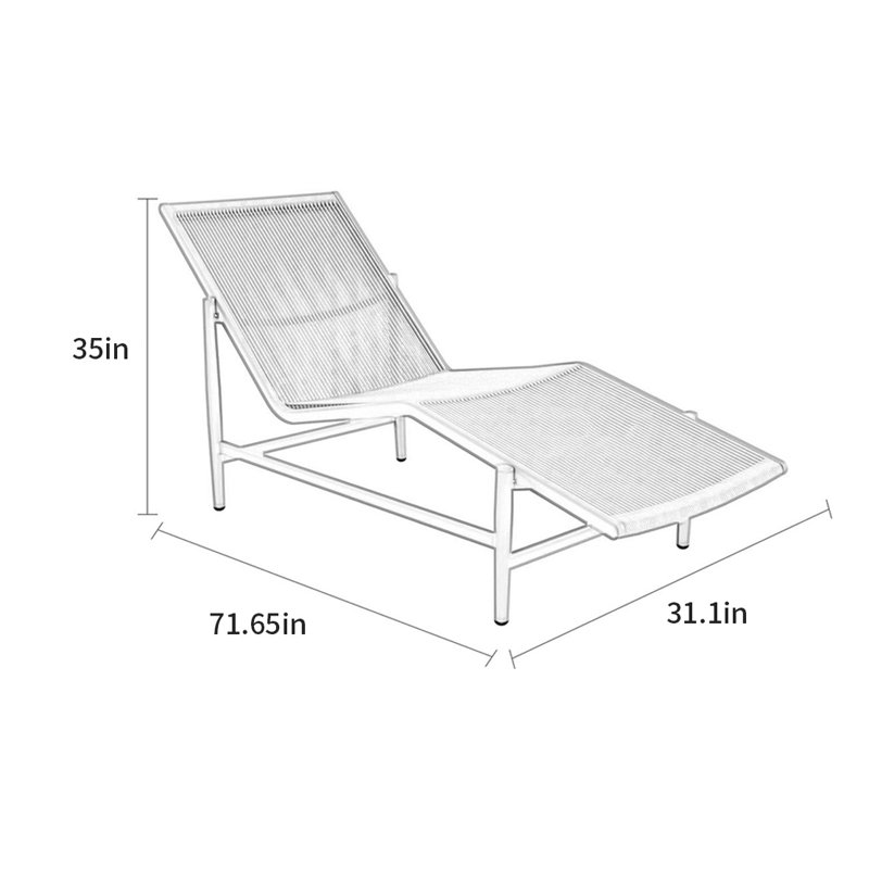 Outdoor courtyard hotel leisure lounge chair, Purple