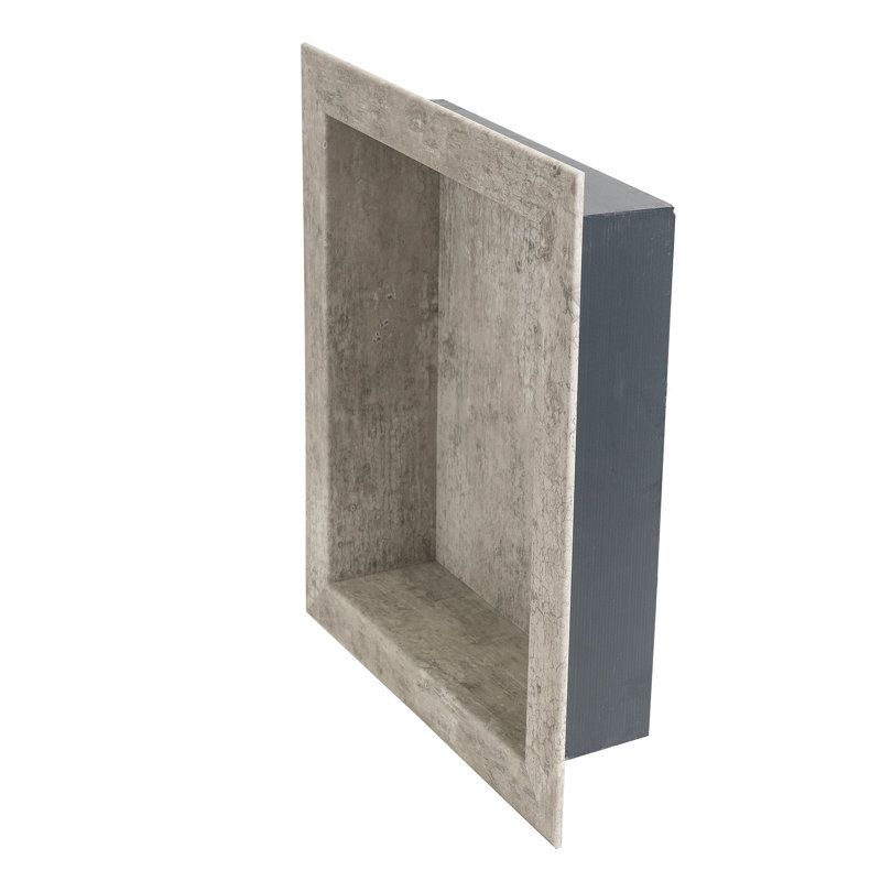 Niche de douche imperméable en vinyle 17,5 po x 15,5 po Palisade, Rafale de vent / côte urbaine