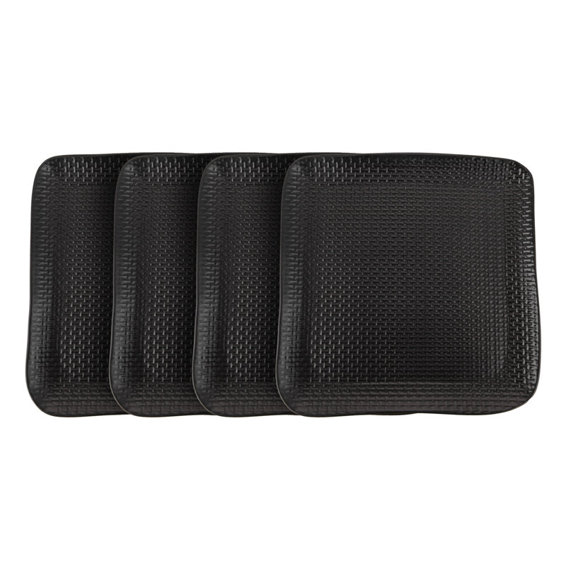 Ensemble d'assiettes en grès Stone Lain Olivia, Noir