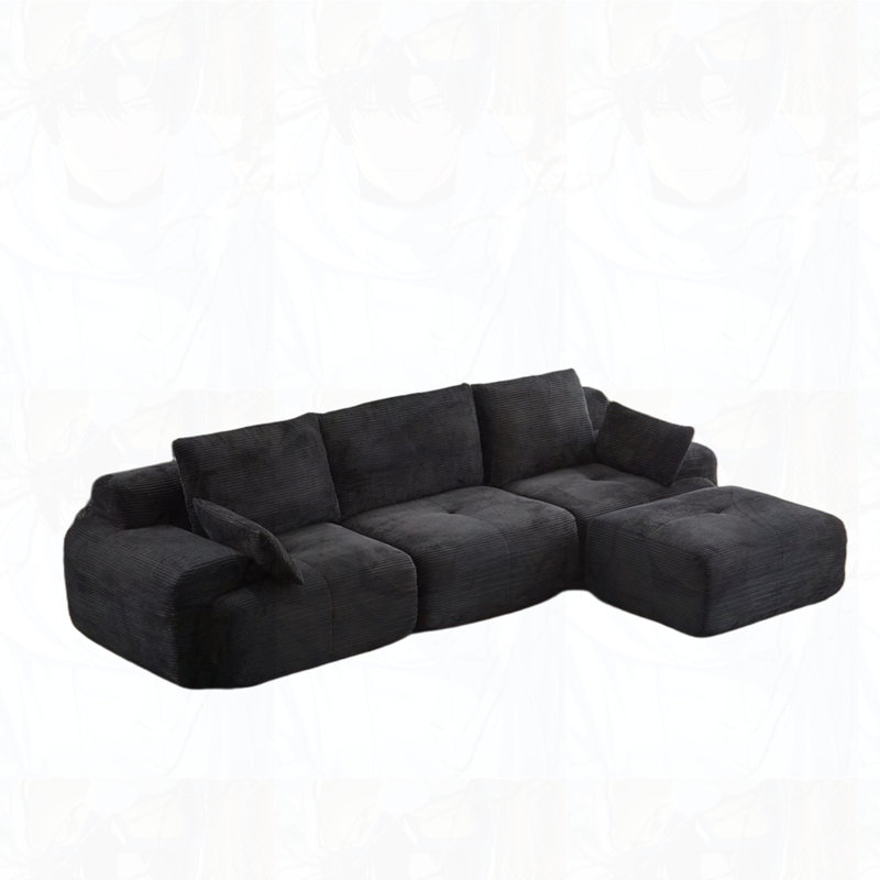 Canapé modulaire Cloud, Noir