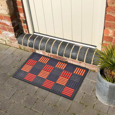 Sheltered Mat Non-Slip Striped Doormat