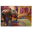 Golden Elephant Abstract - Wrapped Canvas Print