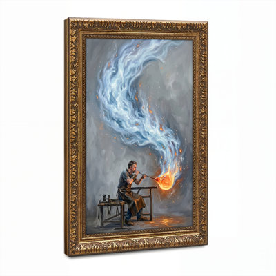 Walnut Gold Framed，Canvas Wall Art for Living Room, Bedroom, Office or Entryway – Decorative Wall Decor with Fantasy Art