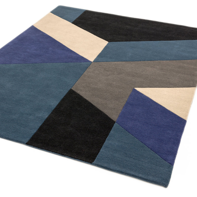 Leonidas Abstract Wool Hand Tufted Area Rug, Rectangle 120 x 170cm