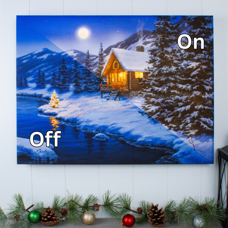 Art mural entièrement illuminé à DEL 18 x 24