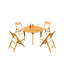 Surfliner Outdoor Teak Dining Set-1445954377-1445954379