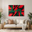 «Geometric Abstraction 16», art mural en métal noir-2111580465