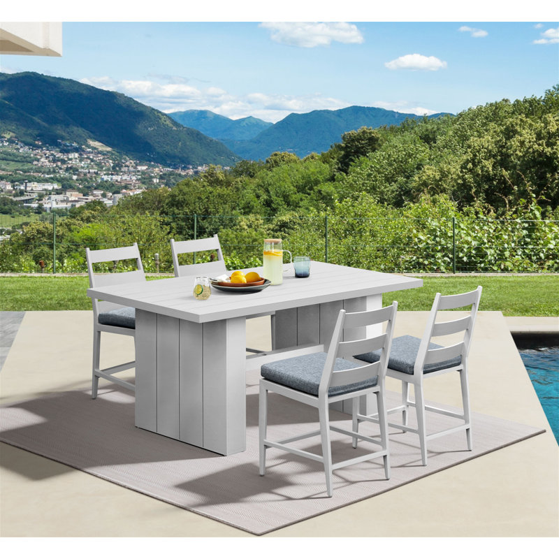 Vontrell Counter Height Dining Set, Buff, 5-PC, 4