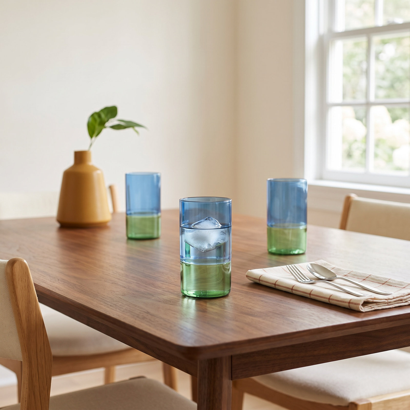 Renell Two-Toned Highball Glasses, Set of 6