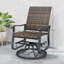 Chaise d'extérieur, ensemble de chaises pivotantes en rotin d'osier-1389153157