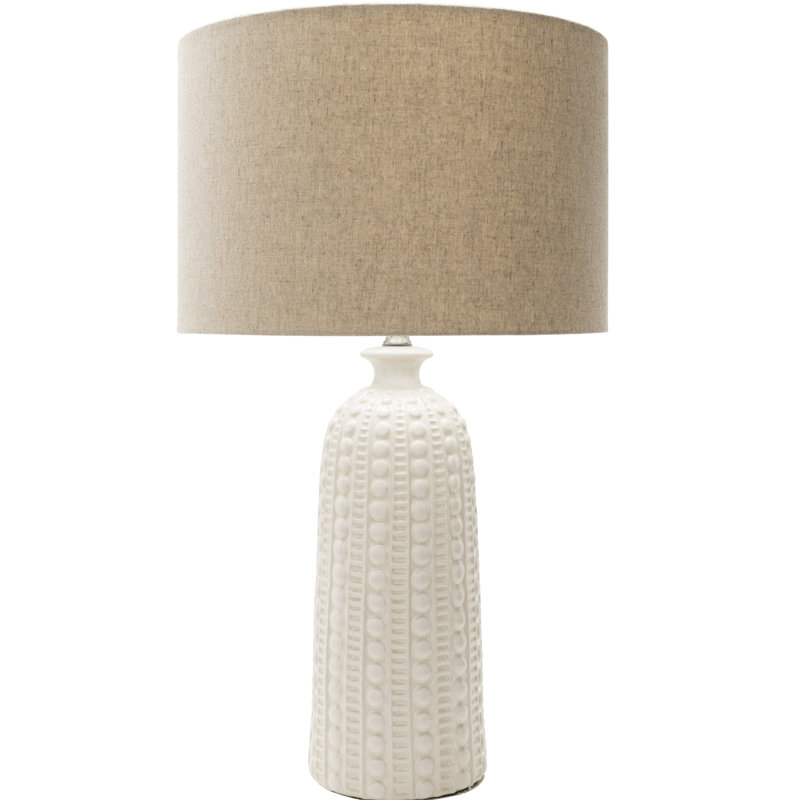 Lampe de table 28,75 po Allan, Crème