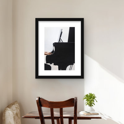 Melody - Romantic Musical Framed Matted Print for Home Decor