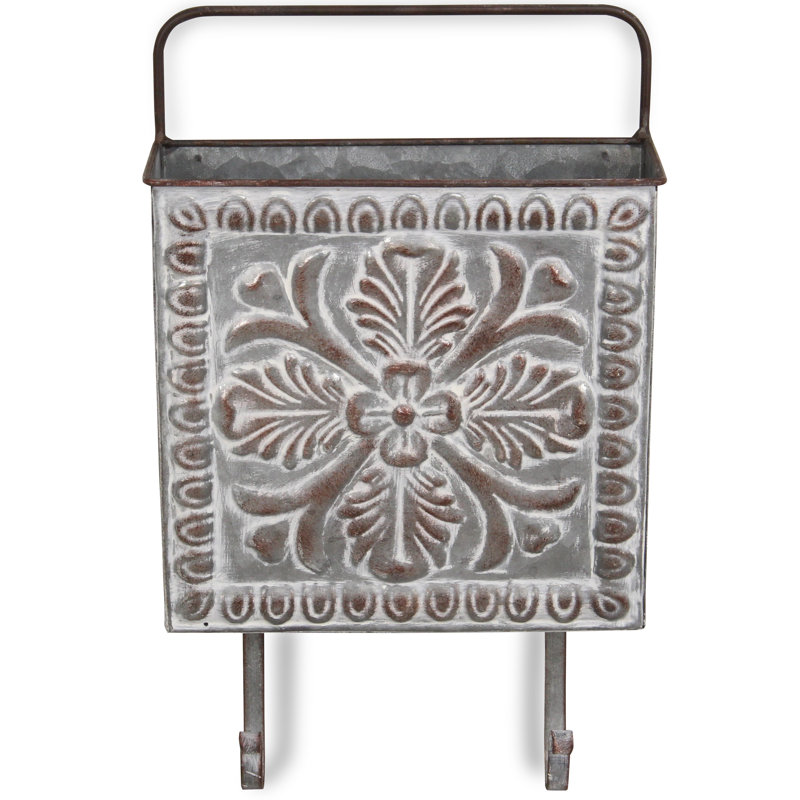 Alanna Metal Wall Organizer with Key Hooks