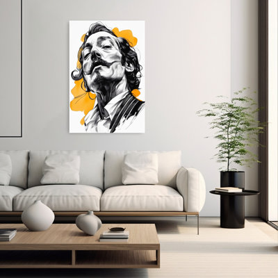 «Bold Mustache Man», art dramatique élégant
