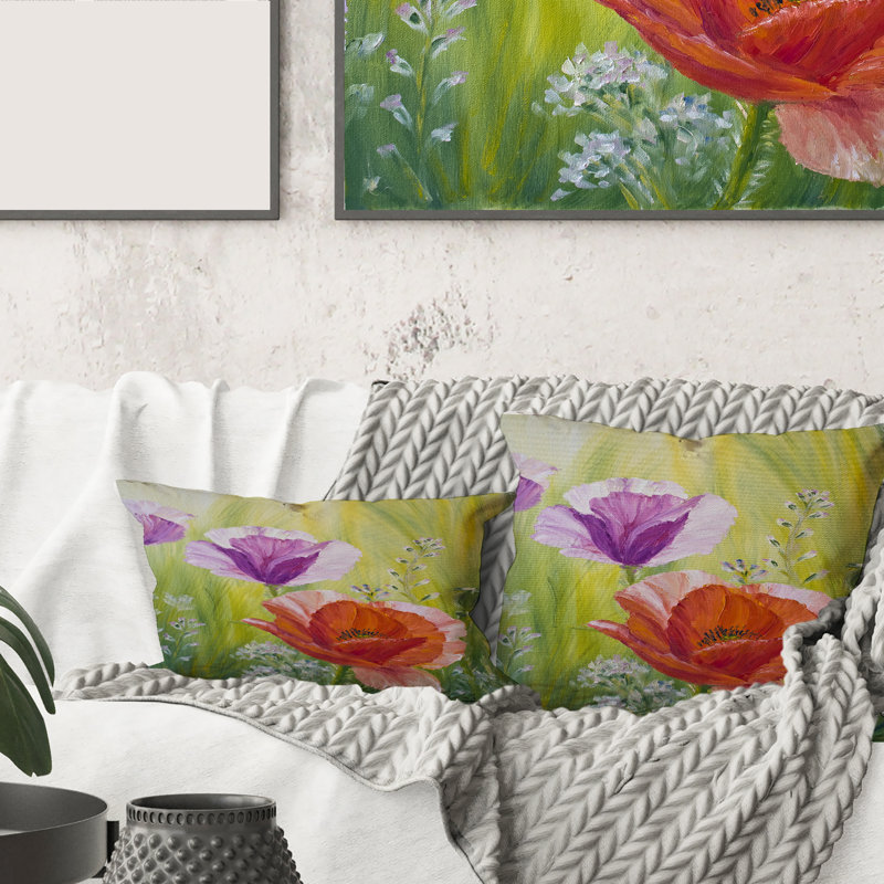 Floral Throw Pillow