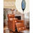 Power Recliner Chair Swivel Glider With Massage And Heat, Living Room Nursery Reclining Chair With USB, Faux Leather-1195414460