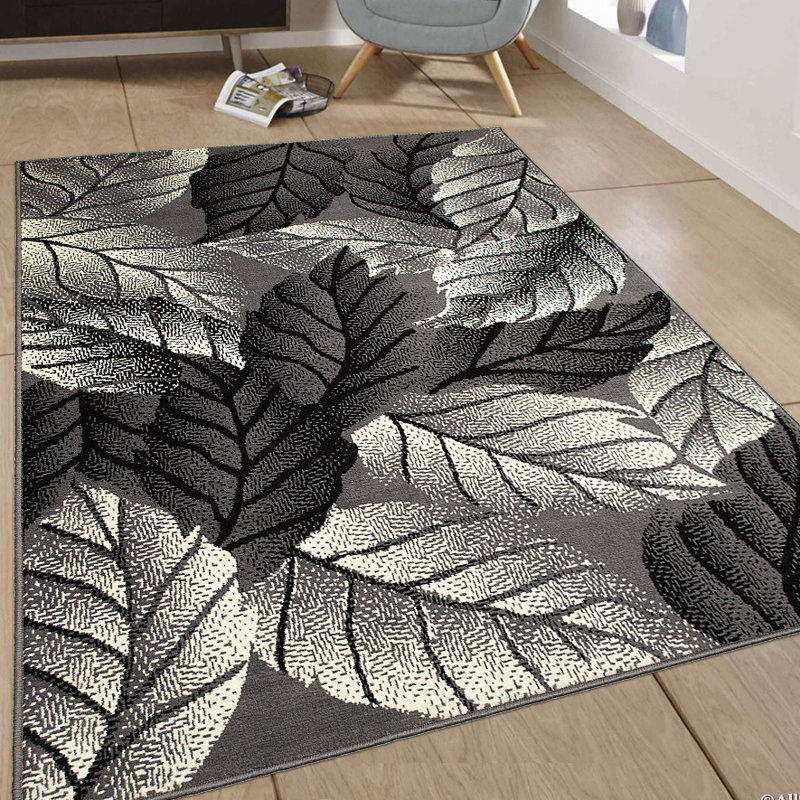 Floral Indoor Rug, Rectangle 5'2" x 7'1"