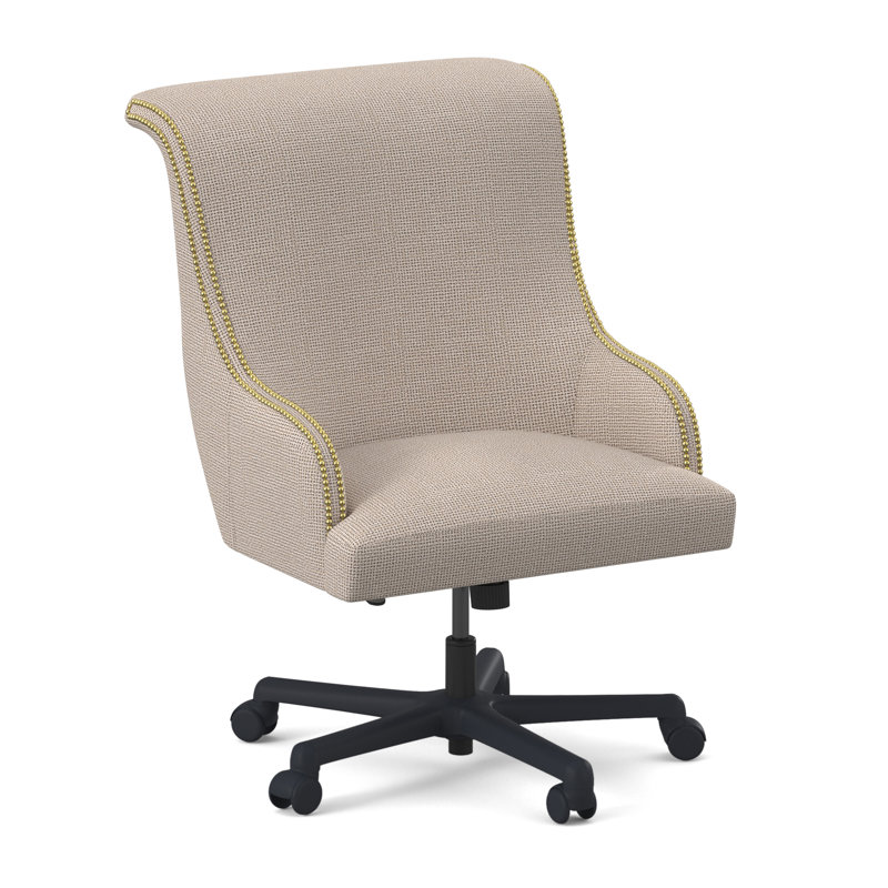 Madison Office Chair, Polished Brass Small, Margaret Uniform