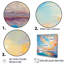 Turquoise, nuage, charme vif - imprimé-325290671-325290663
