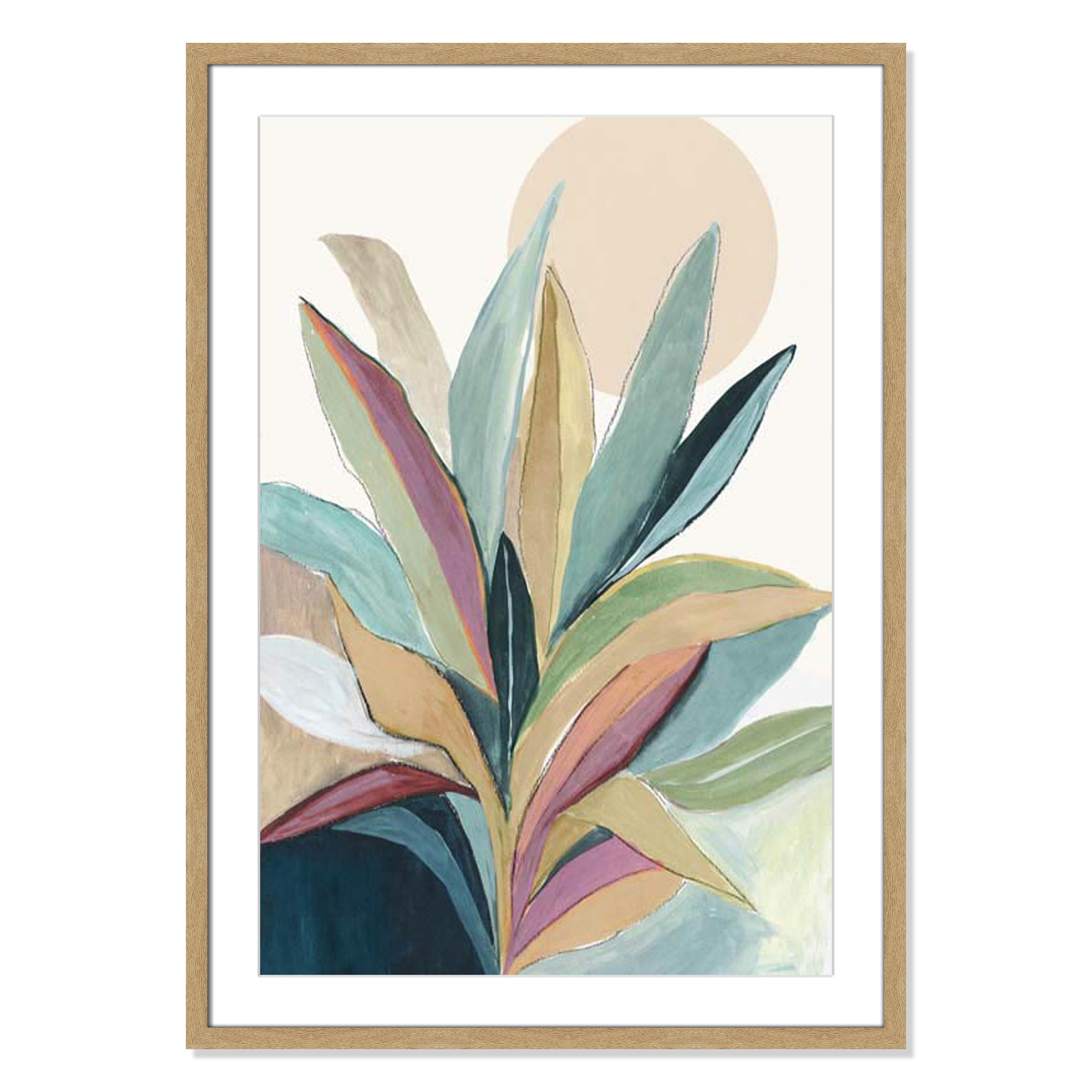 Sherbrooke Sunny Bright Leaves I by Asia Jensen Print, 35.5" H x 25.5" W x 1.25" D, No Mat