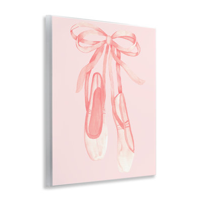 Plaque murale gracieuse de chaussons de ballet, design par Nina Jacobs