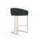 Lioba Upholstered Counter Stool with Metal Frame