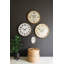 Horloge murale ronde noire et blanche