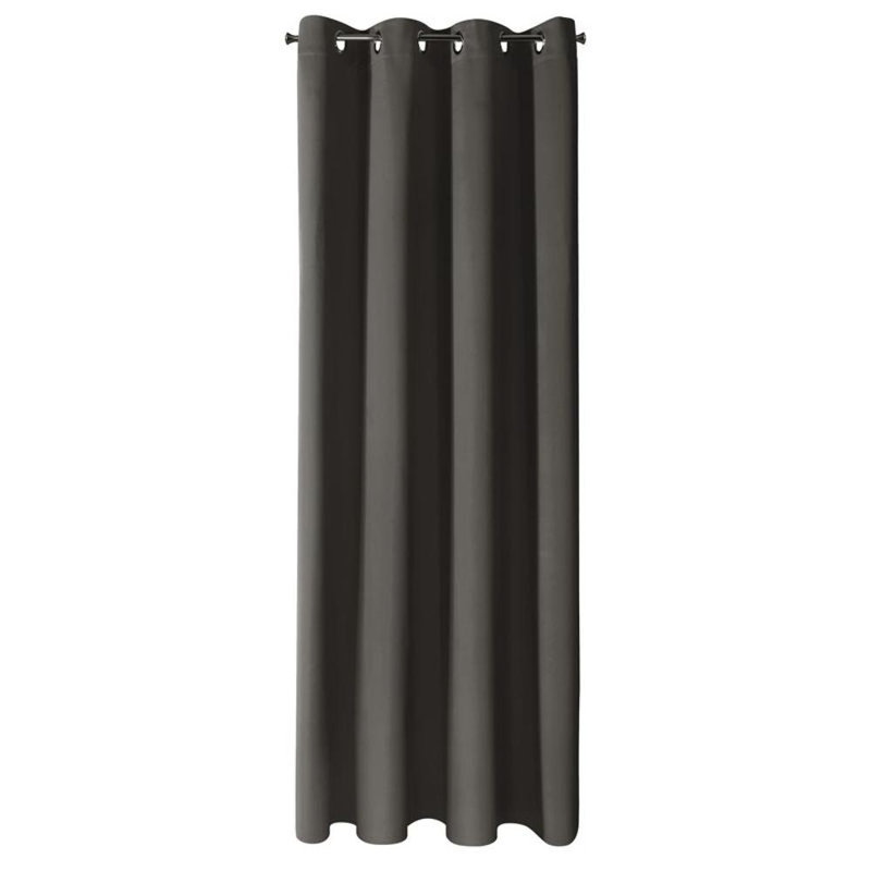Logan Blackout Single Curtain, Graphite, Width 250  x Drop 135 cm