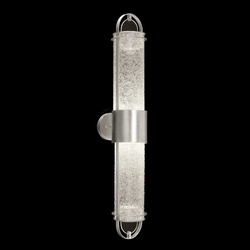 Bond LED Wallchiere, Clear, Silver