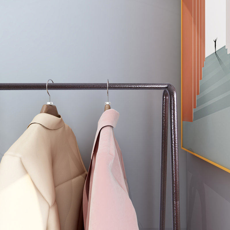 Leah 60.24'' Clothes Rack, Brown
