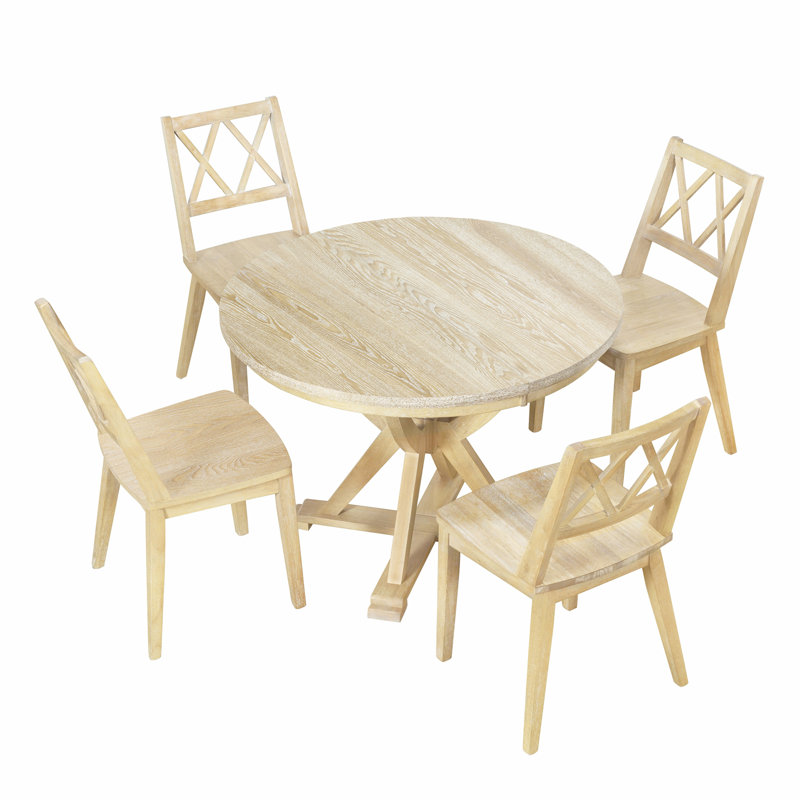 5 - Piece Extendable Dining Set, Brun