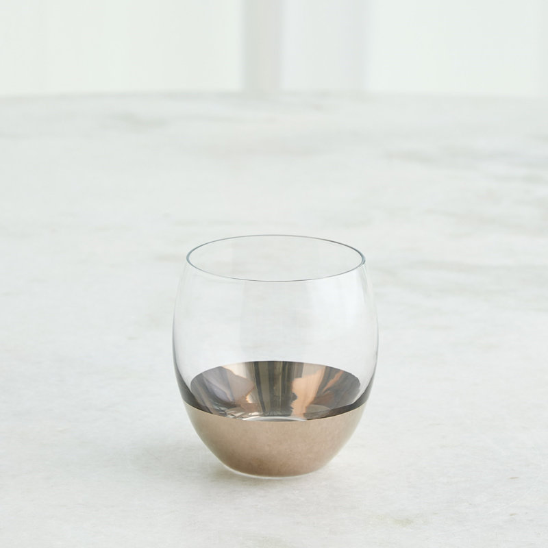 Metallic Orb 6oz. Drinking Glass