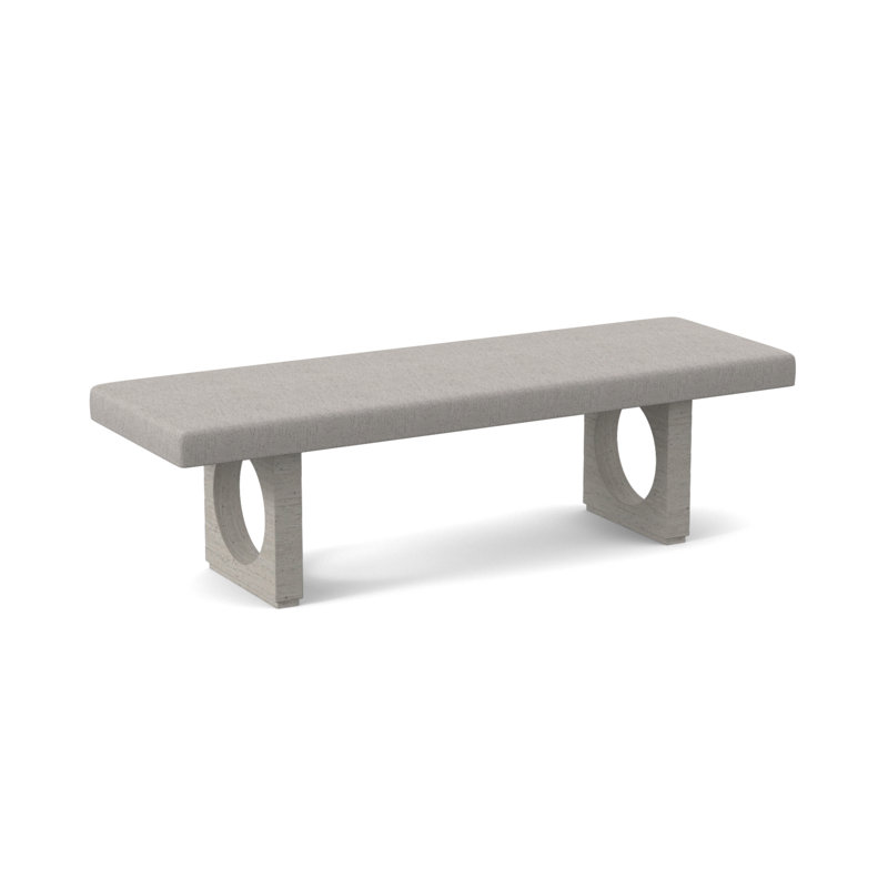 Void Upholstered Bench, Bisque, Libby