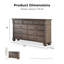 Commode en bois à 9 tiroirs l 64 po Aime-103531711