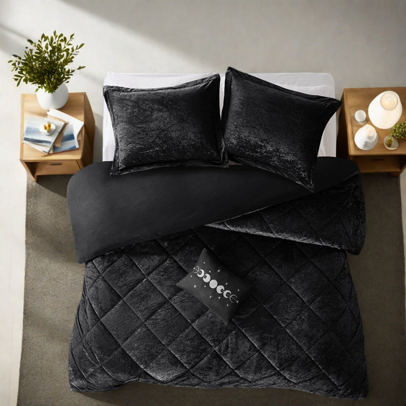 Ensemble de literie de luxe, courtepointe en polyester avec coussin décoratif pour la maison