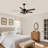 52-inch Ceiling Mounted Ceiling Fan With With Lights And Pull Chains