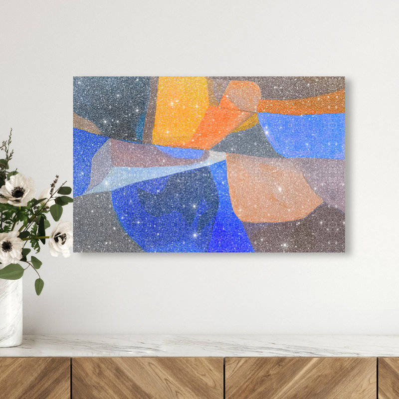 Patchwork Dream III Canvas Abstract Print by Oliver Gal, Black Frame, 15 x 10, 16"H x 24"W, Canvas Unframed