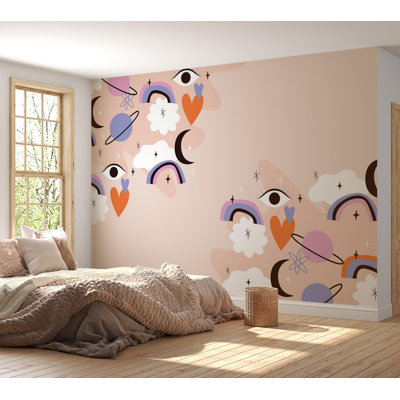 Premium Wallpaper Wall Mural - Whimsical Space Theme