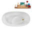 Baignoire autoportante 51 "avec drain interne Streamline-101686551